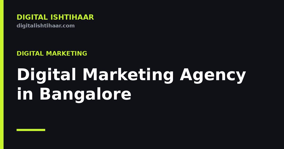 Digital Marketing Agency in Bangalore